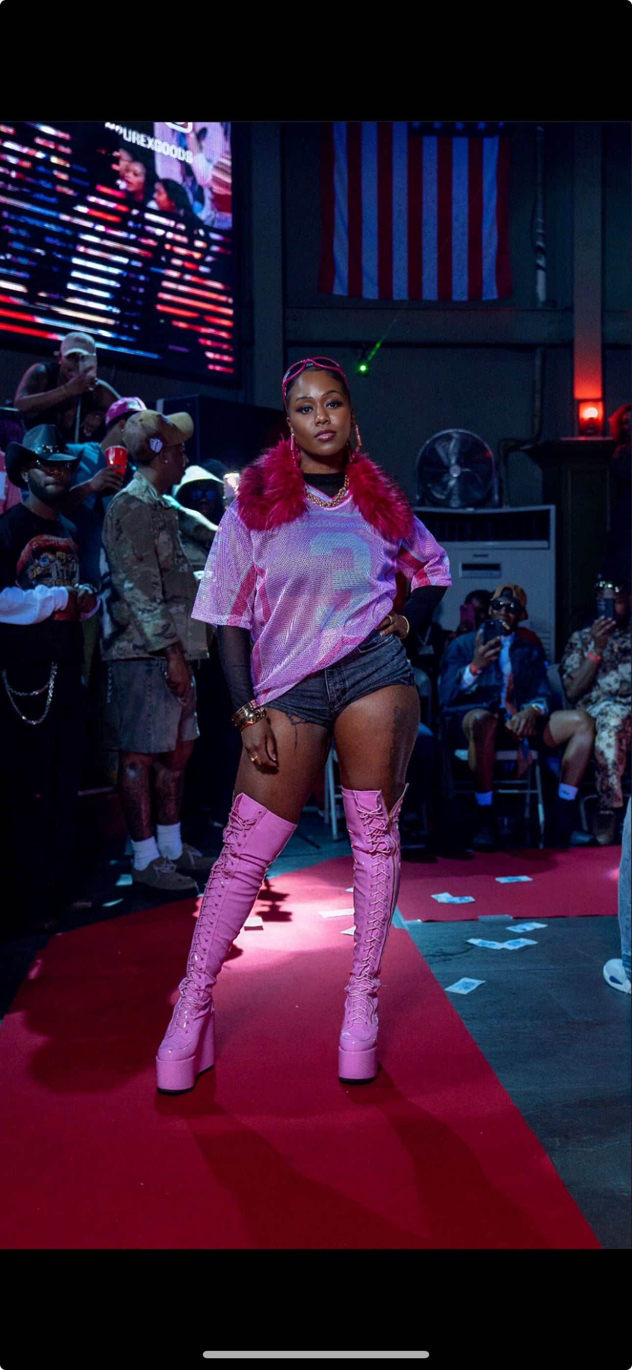 Pink Meshed Jersey